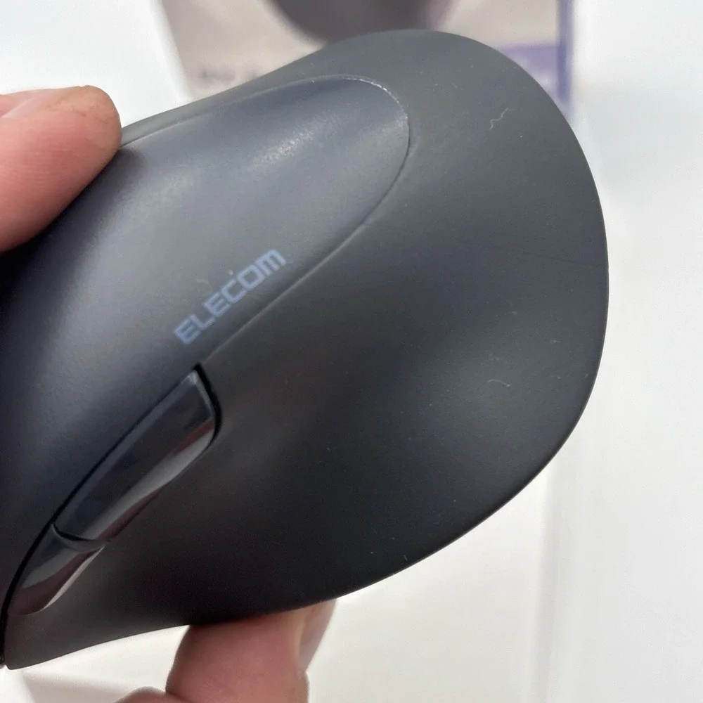 ELECOM EX-G PRO Ergonomic Mouse, M-XGM30BBSK Bluetooth/Wireless Medium Right